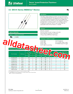 P1100THLRP Datasheet PDF - Littelfuse