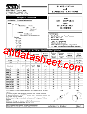 SAM35 Datasheet PDF - Solid States Devices, Inc