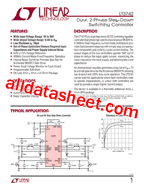 LT3742 Datasheet PDF - Linear Technology