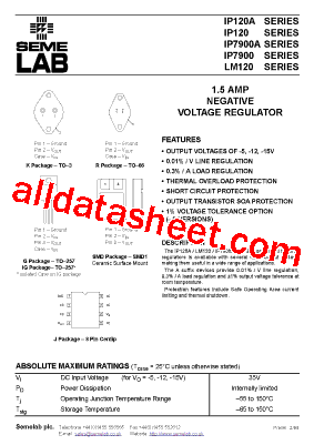 LM120-05 Datasheet PDF - Seme LAB