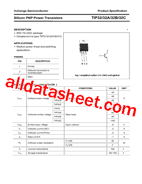 TIP32 Datasheet PDF - Inchange Semiconductor Company Limited
