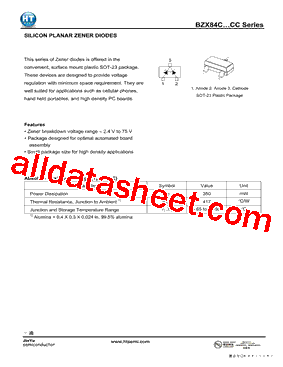 BZX84C2V4CC Datasheet PDF - Shenzhen Jin Yu Semiconductor Co., Ltd.