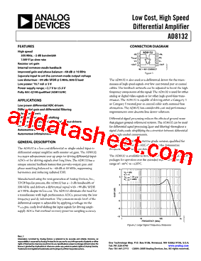 AD8132ARZ-R71 Datasheet PDF - Analog Devices