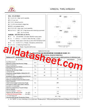 ARB25L Datasheet PDF - Gaomi Xinghe Electronics Co., Ltd.