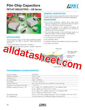 CB042D0334 Datasheet PDF - AVX Corporation