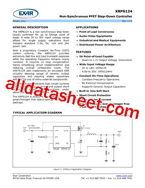 XRP6124 Datasheet PDF - Exar Corporation