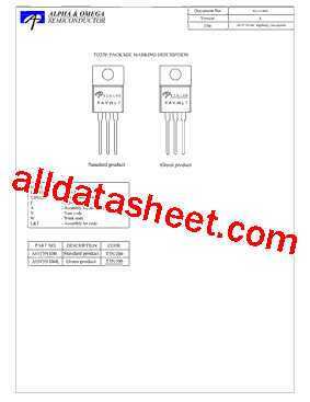 AOT3N100 Datasheet PDF - Alpha & Omega Semiconductors
