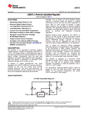 LM337LM Datasheet PDF - Texas Instruments