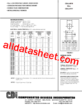 CDLL4687 Datasheet PDF - Compensated Deuices Incorporated