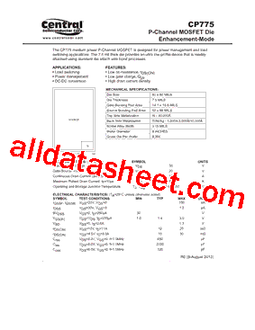 CP775 Datasheet PDF - Central Semiconductor Corp