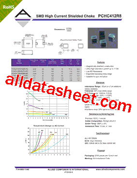 PCHC412R8-R47M-RC Datasheet PDF - Allied Components International