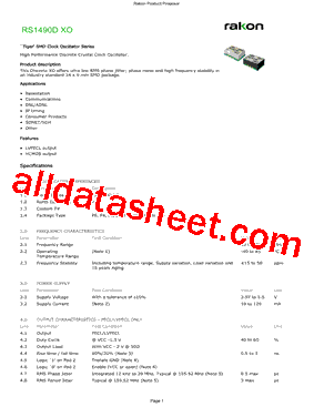 RS1490D Datasheet PDF - TEMEX