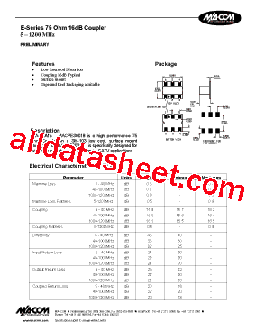 MACPES0018 Datasheet PDF - Tyco Electronics