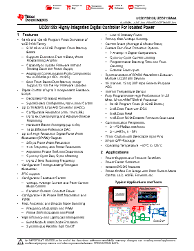 UCD3138128PFCR Datasheet PDF - Texas Instruments