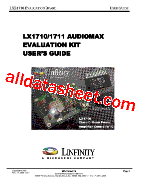 LX1711CDB Datasheet PDF - Microsemi Corporation