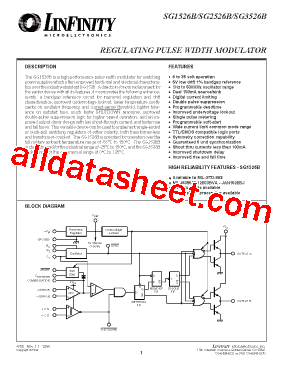 SG1526B Datasheet PDF - Microsemi Corporation