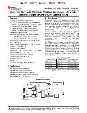 FDC2114QRGHTQ1 Datasheet PDF - Texas Instruments