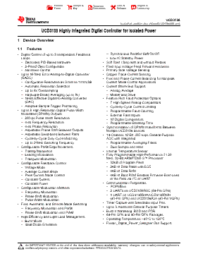 UCD3138RJAR Datasheet PDF - Texas Instruments