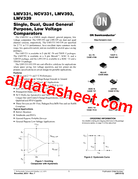 LMV393DMR2G Datasheet PDF - ON Semiconductor