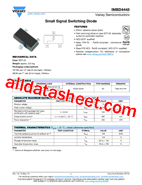 IMBD4448 Datasheet PDF - Vishay Siliconix