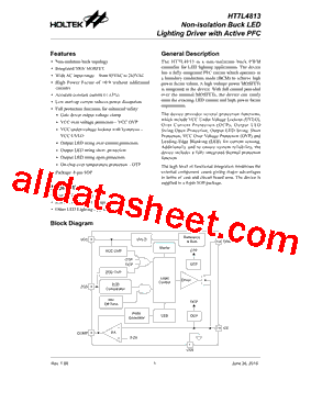 HT7L4813 Datasheet PDF - Holtek Semiconductor Inc