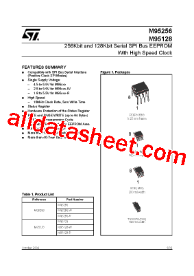 M95256-RMW6TP Datasheet PDF - STMicroelectronics