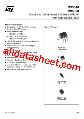 M95640-RDL6TP Datasheet PDF - STMicroelectronics